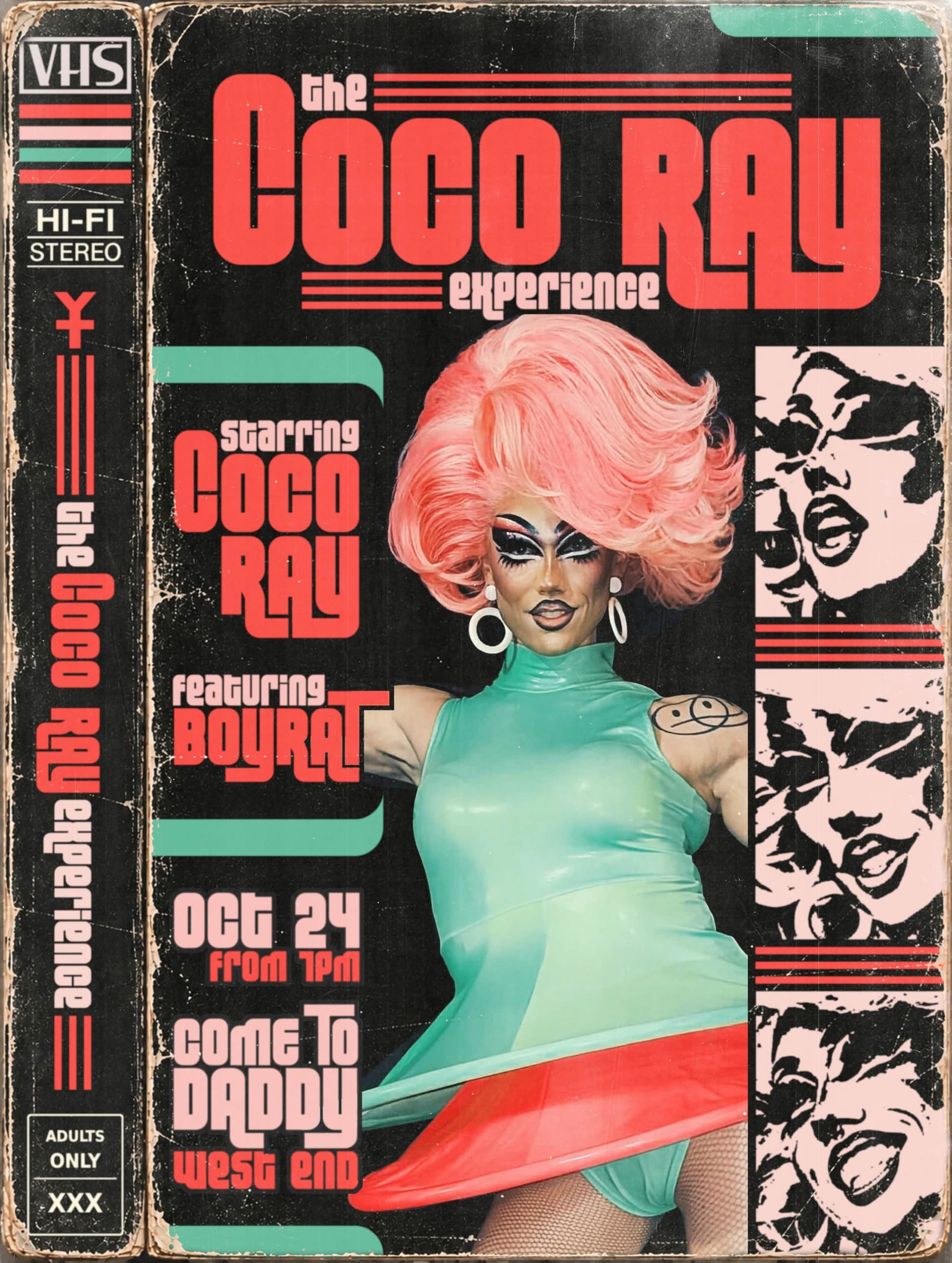 The Coco Ray Experience flyer