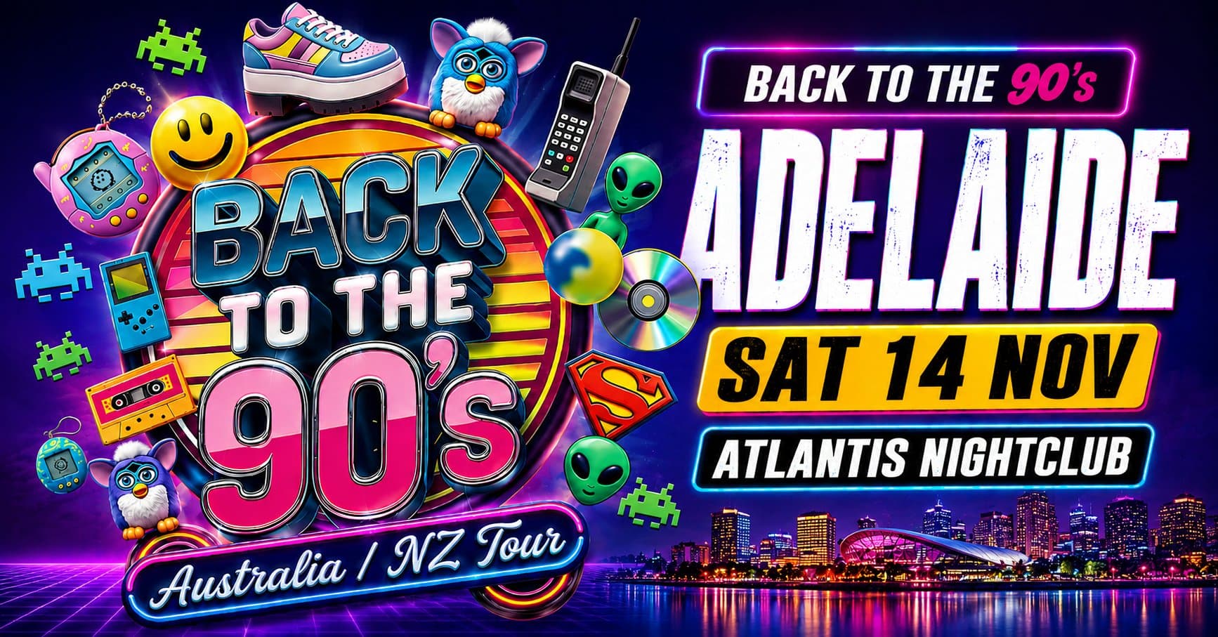 Back to the 90's - Adelaide (Launch Event) flyer