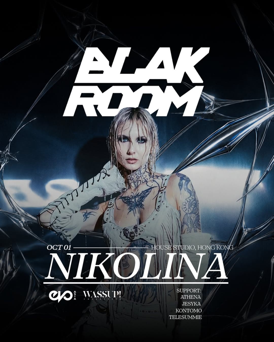BLAK ROOM with NIKOLINA debut in Hong Kong flyer