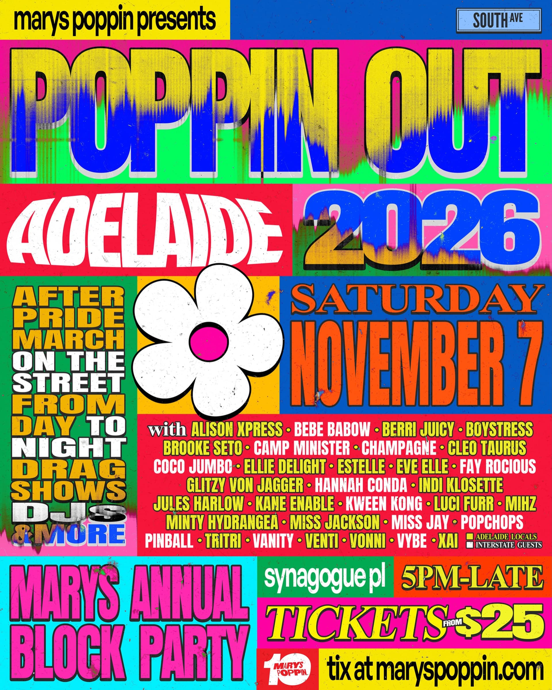 POPPIN OUT 2026 flyer