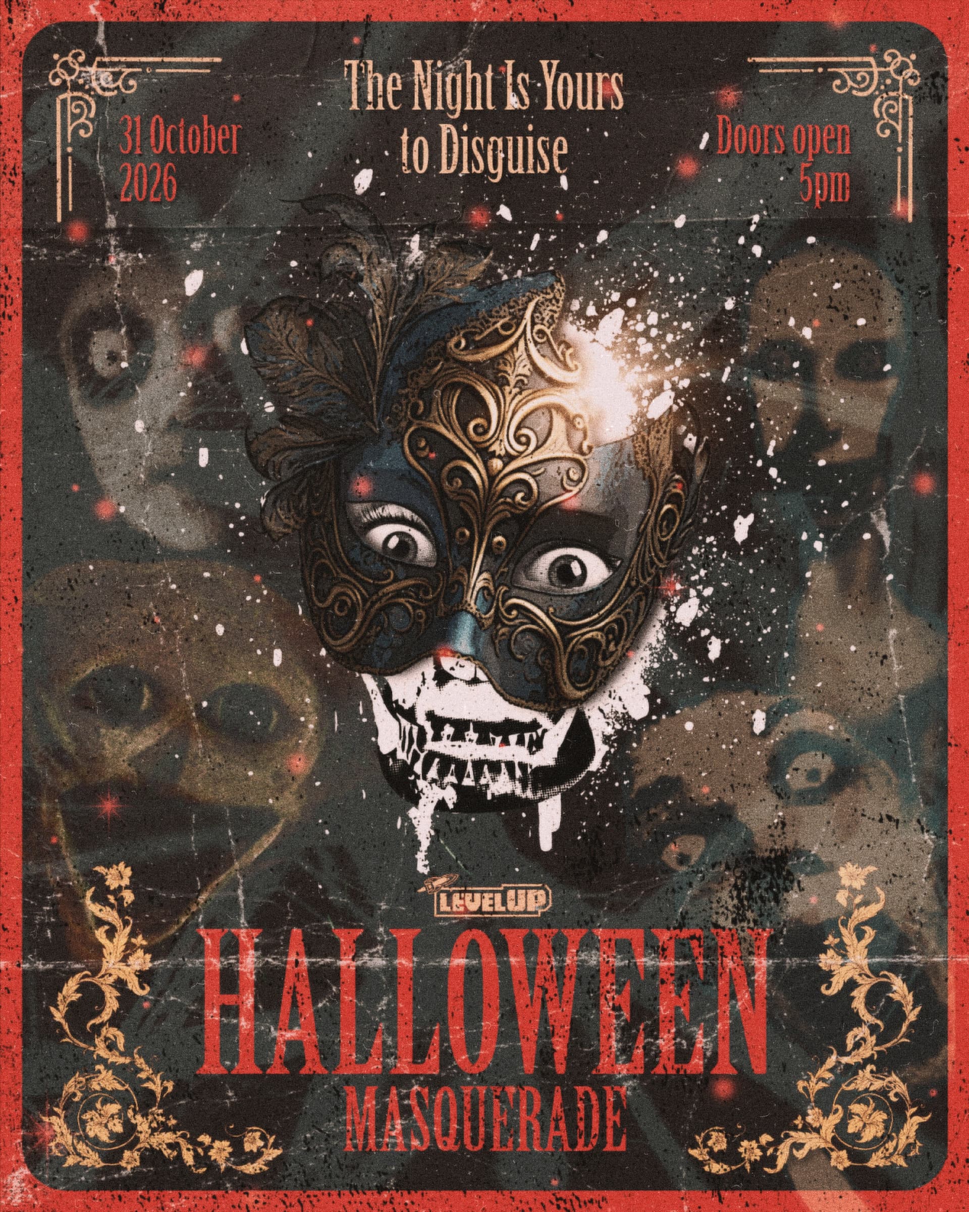 Halloween Masquerade Night flyer