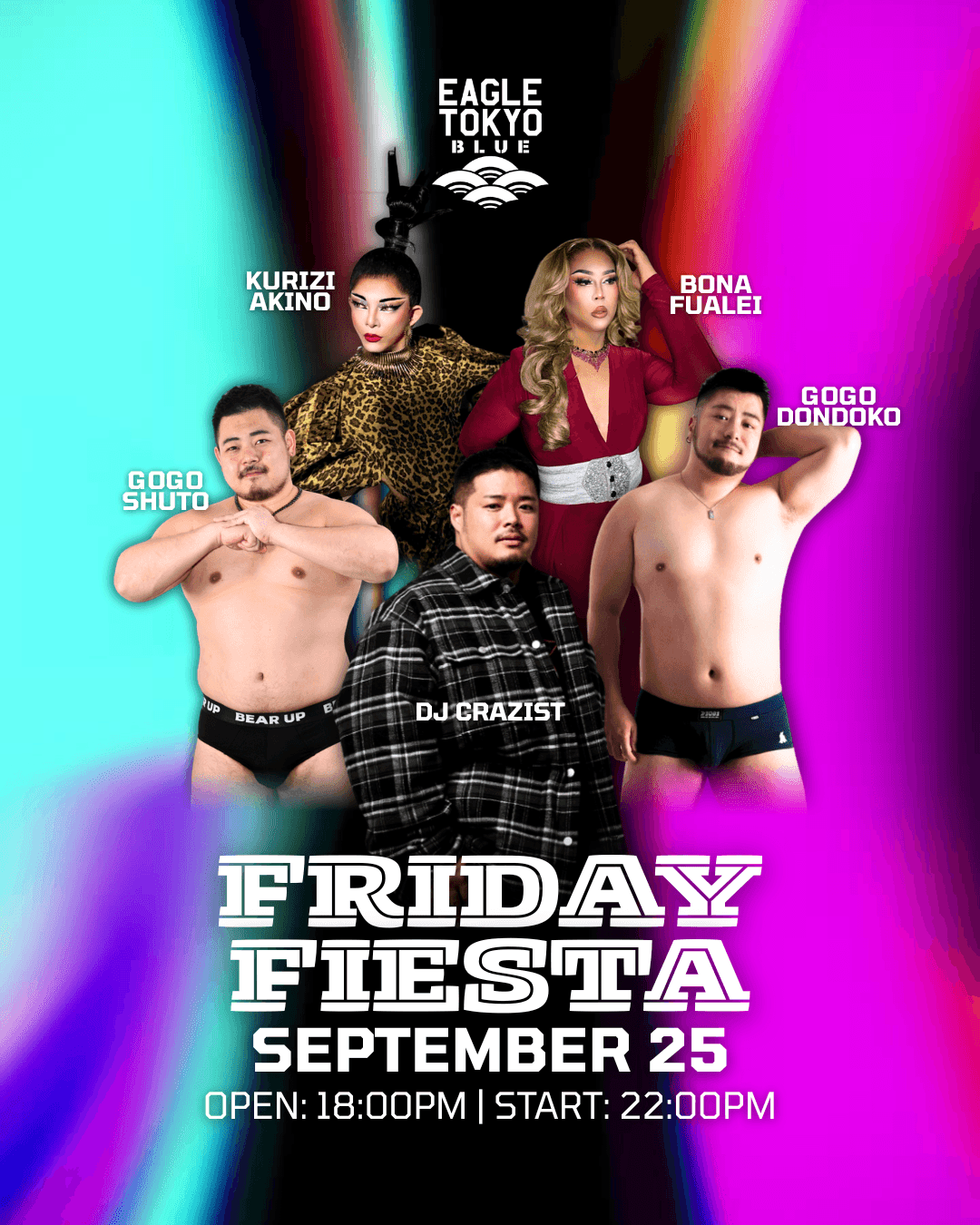 [EAGLE TOKYO BLUE] FRIDAY FIESTA flyer