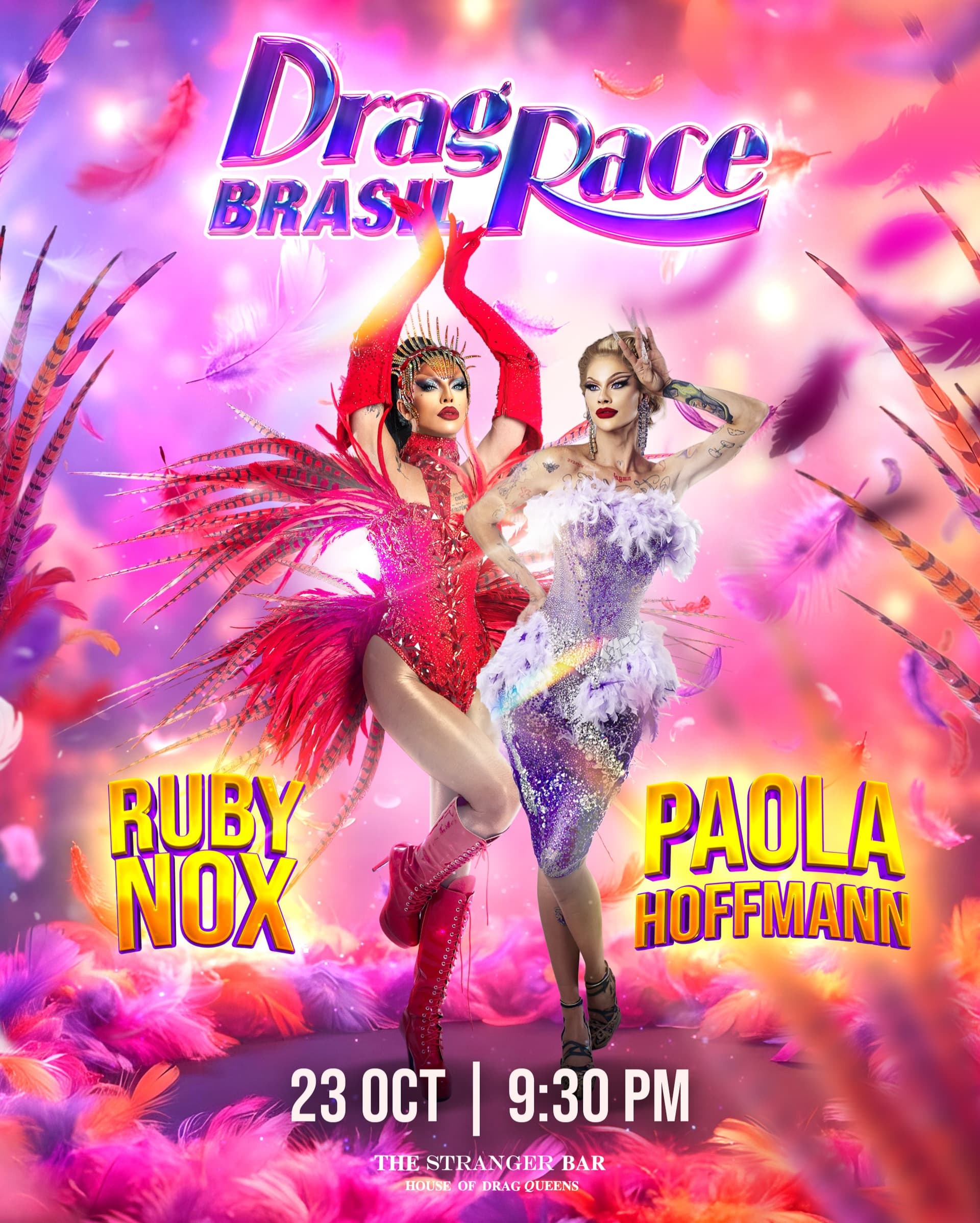 Drag Race Brasil: Ruby Nox & Paola Hoffmann flyer