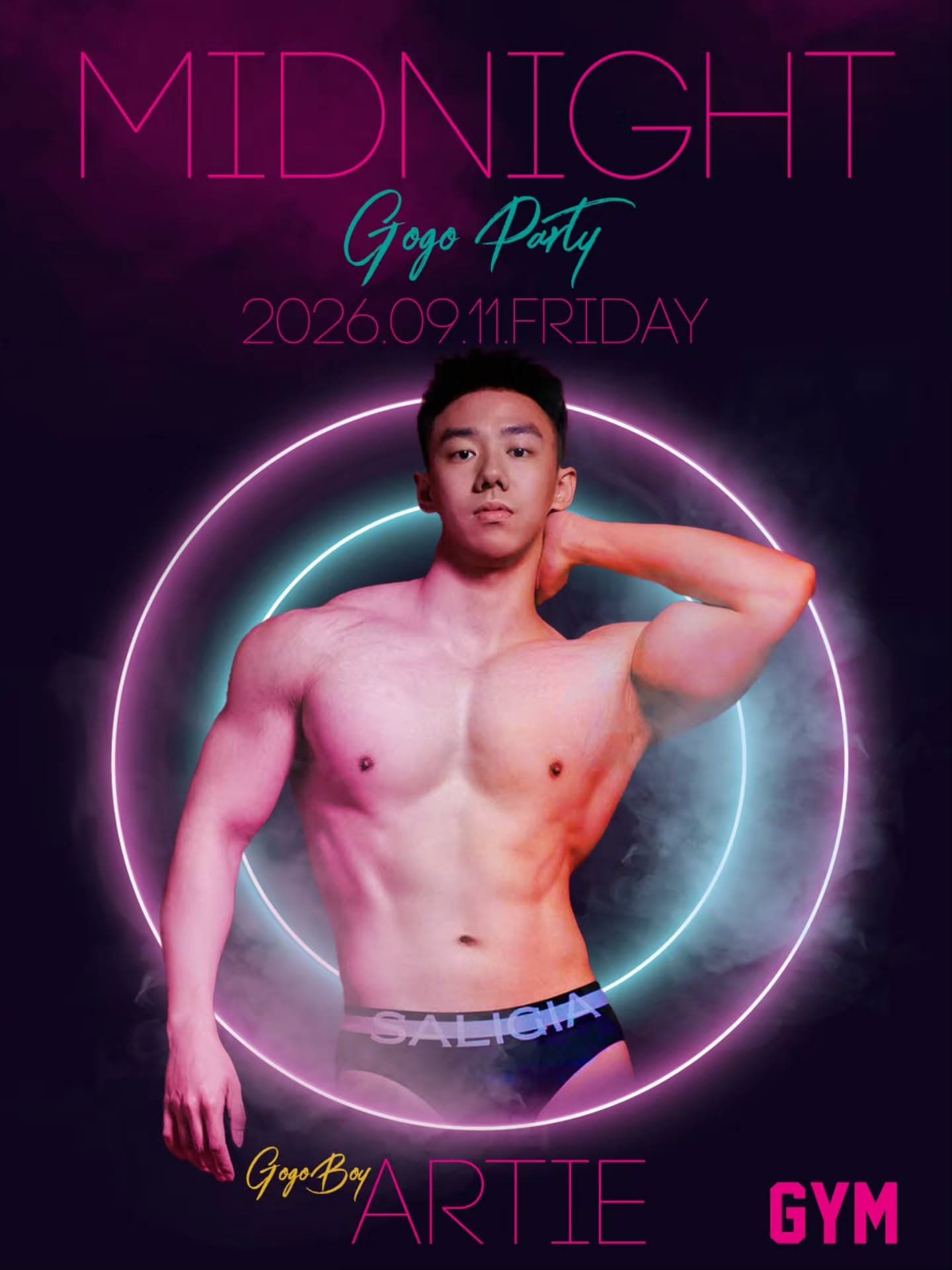 MIDNIGHT GOGO PARTY — ARTIE flyer