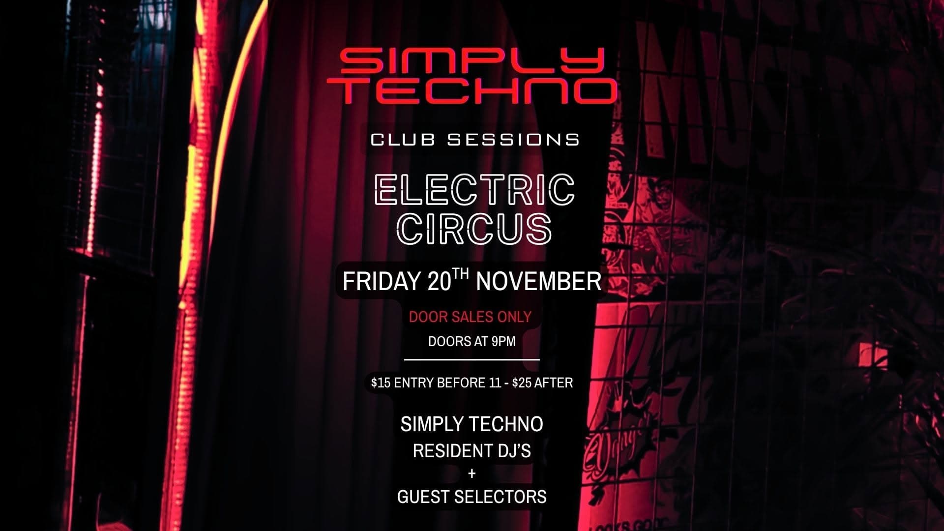 SIMPLY TECHNO: CLUB SESSIONS flyer