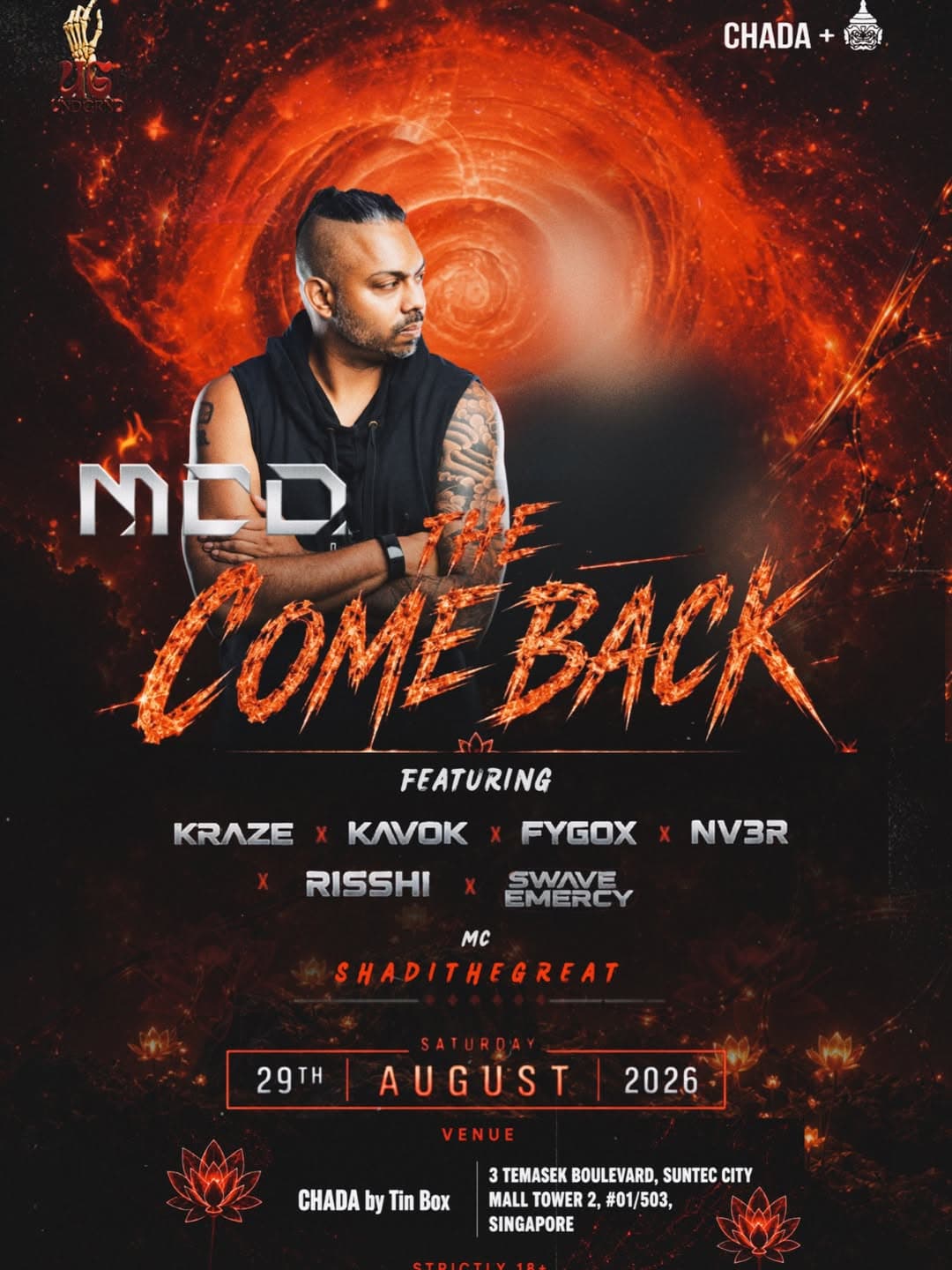 MCD: THE COMEBACK flyer