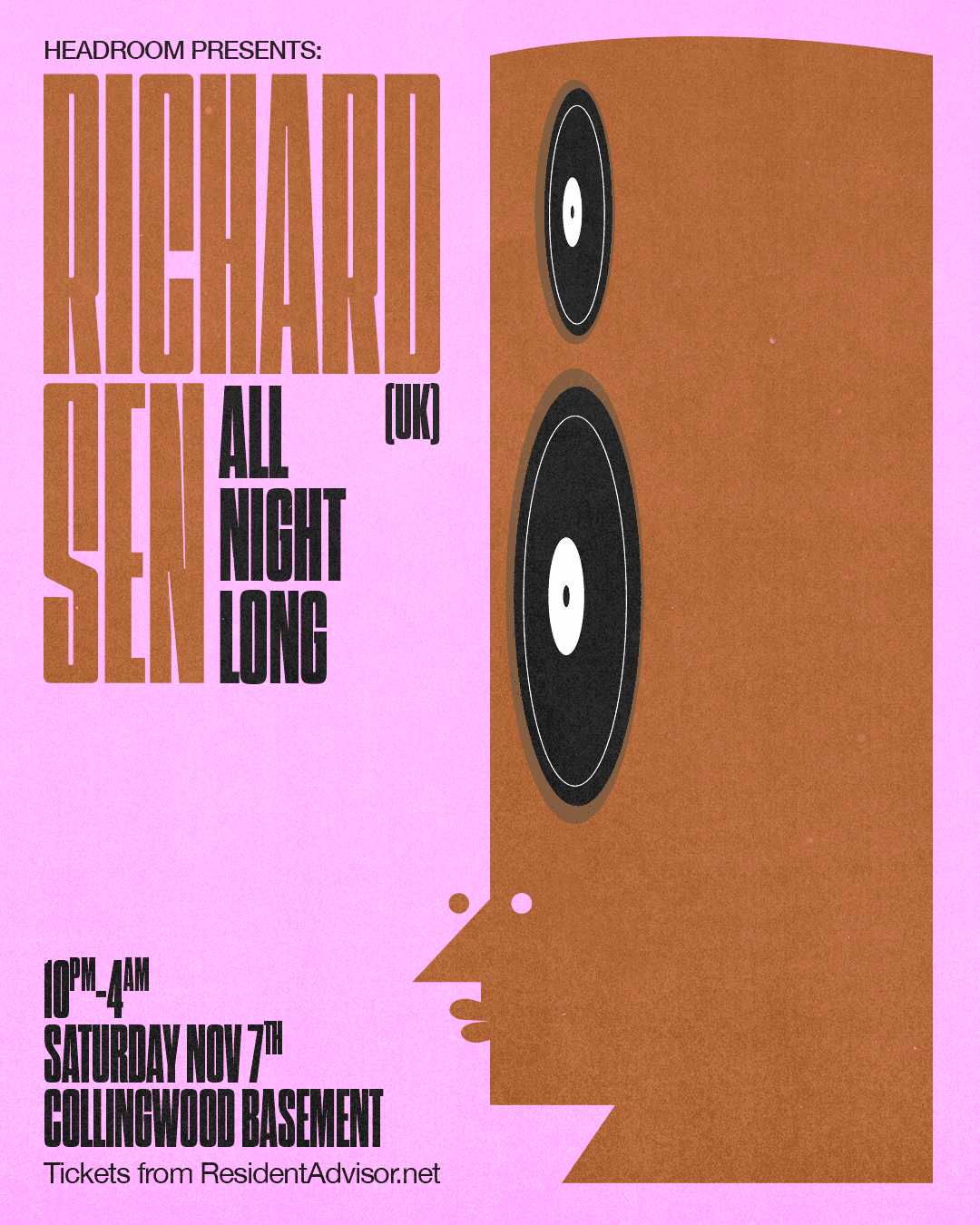 HEADROOM presents: Richard Sen (UK) All Night Long flyer