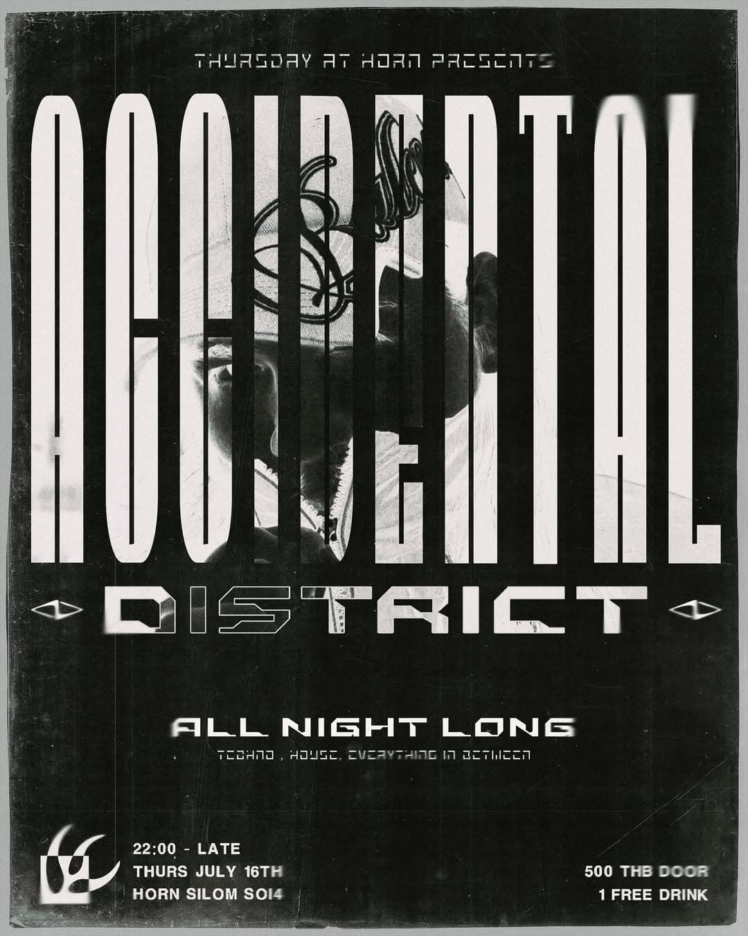 Accidental District: All Night Long flyer