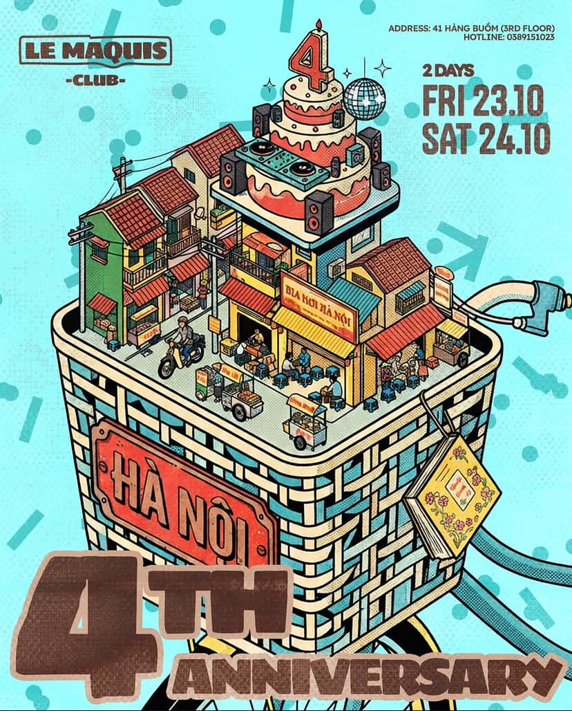 Le Maquis - 4th Anniversary flyer