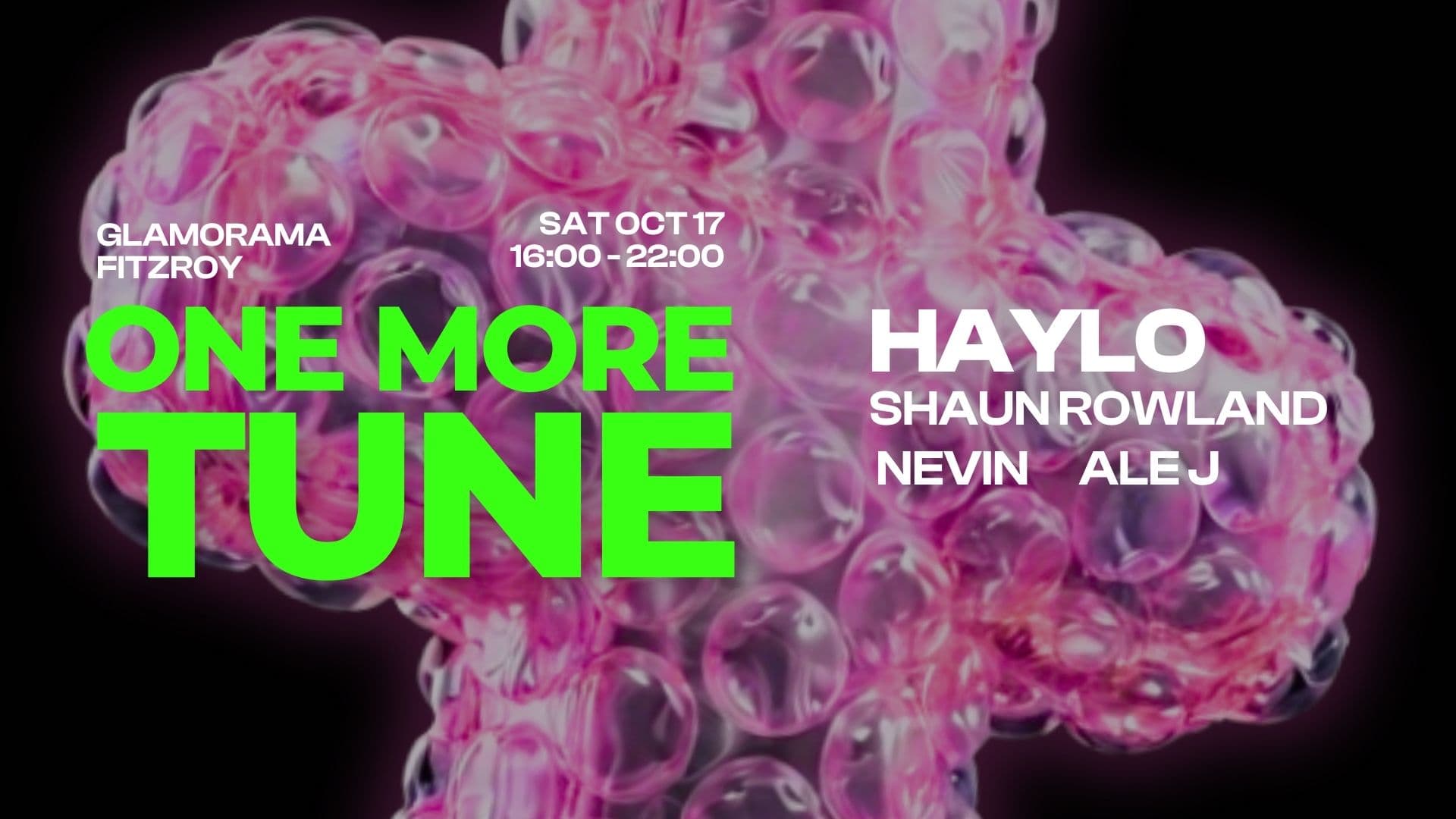 One More Tune Day Party flyer