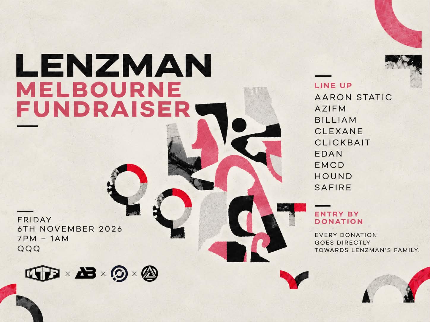 Lenzman Melbourne Fundraiser flyer