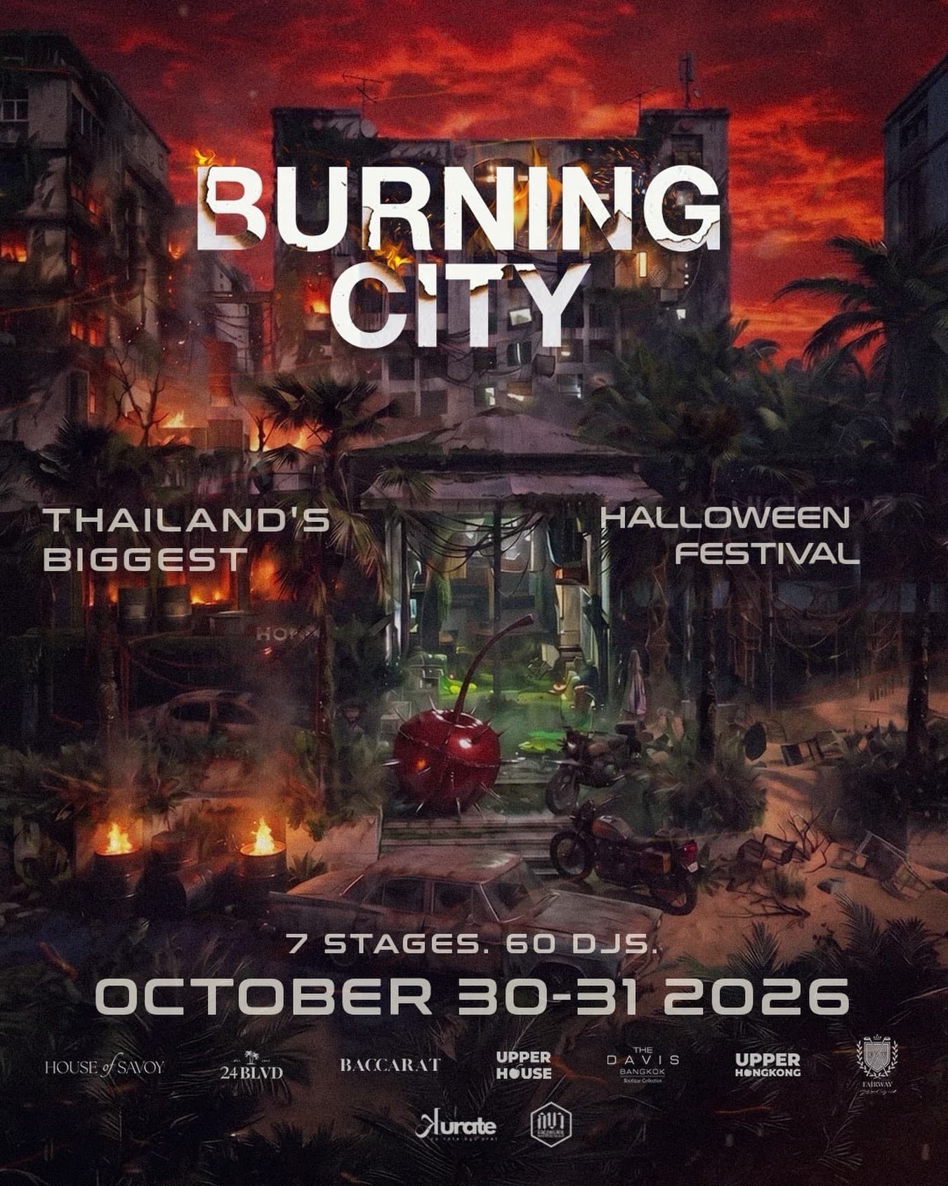 Burning City Bangkok 2026 flyer