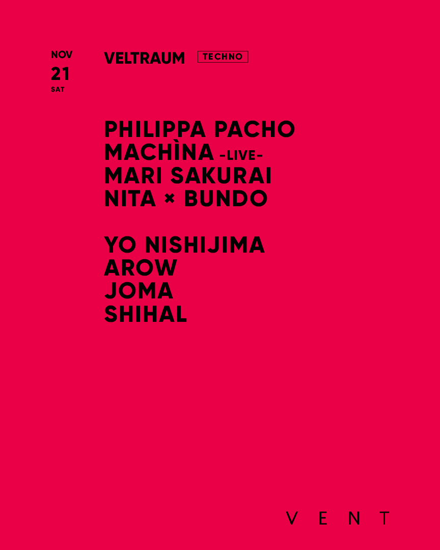 Philippa Pacho / VELTRAUM flyer