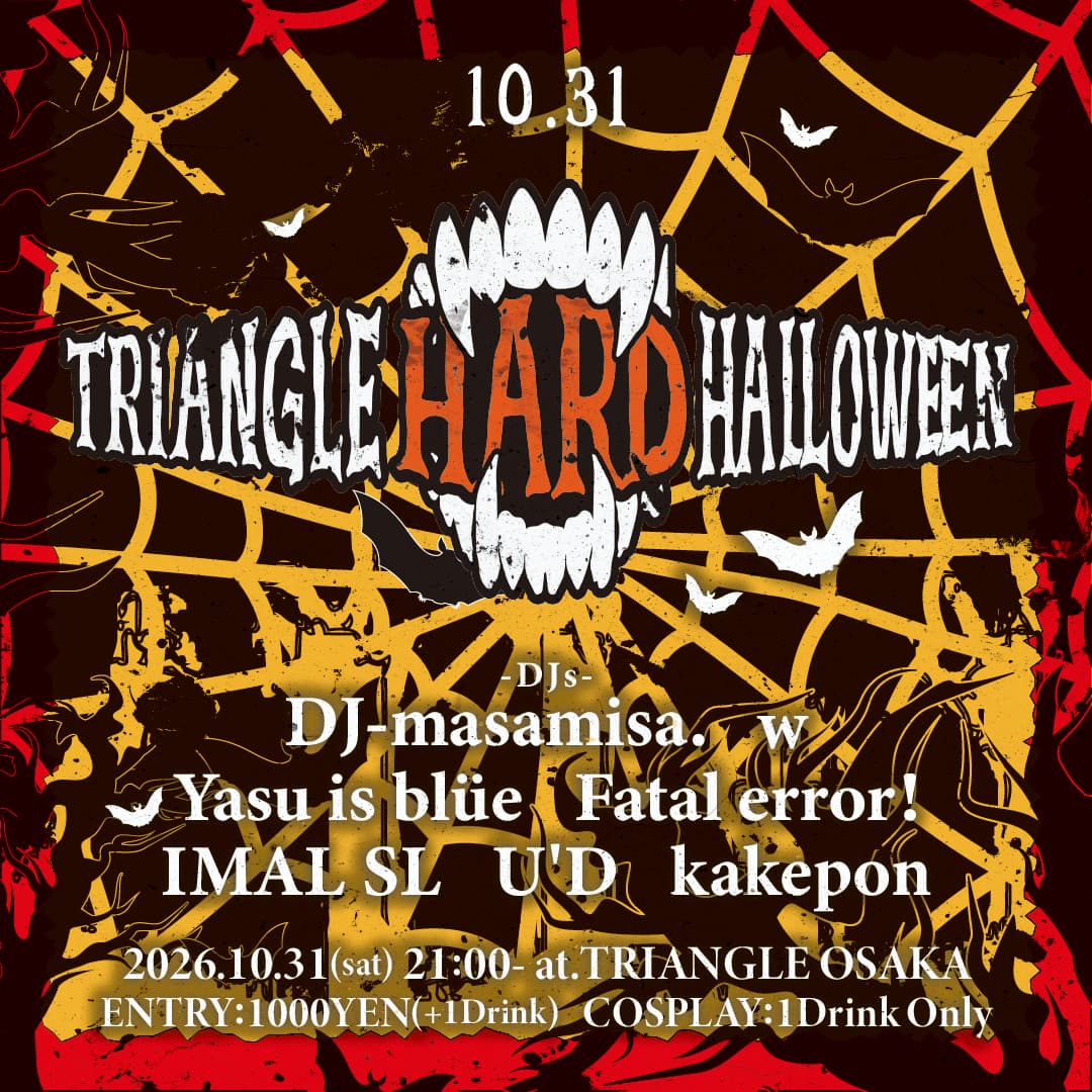 TRIANGLE HARD HALLOWEEN flyer