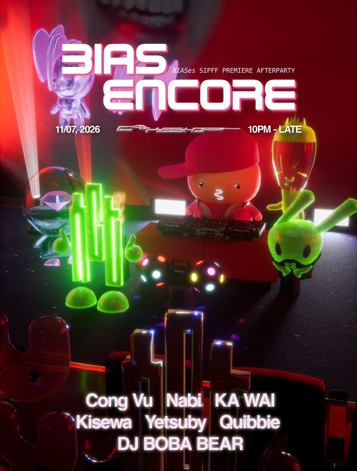 BIAS ENCORE: BIASes SIPFF Premiere Afterparty flyer