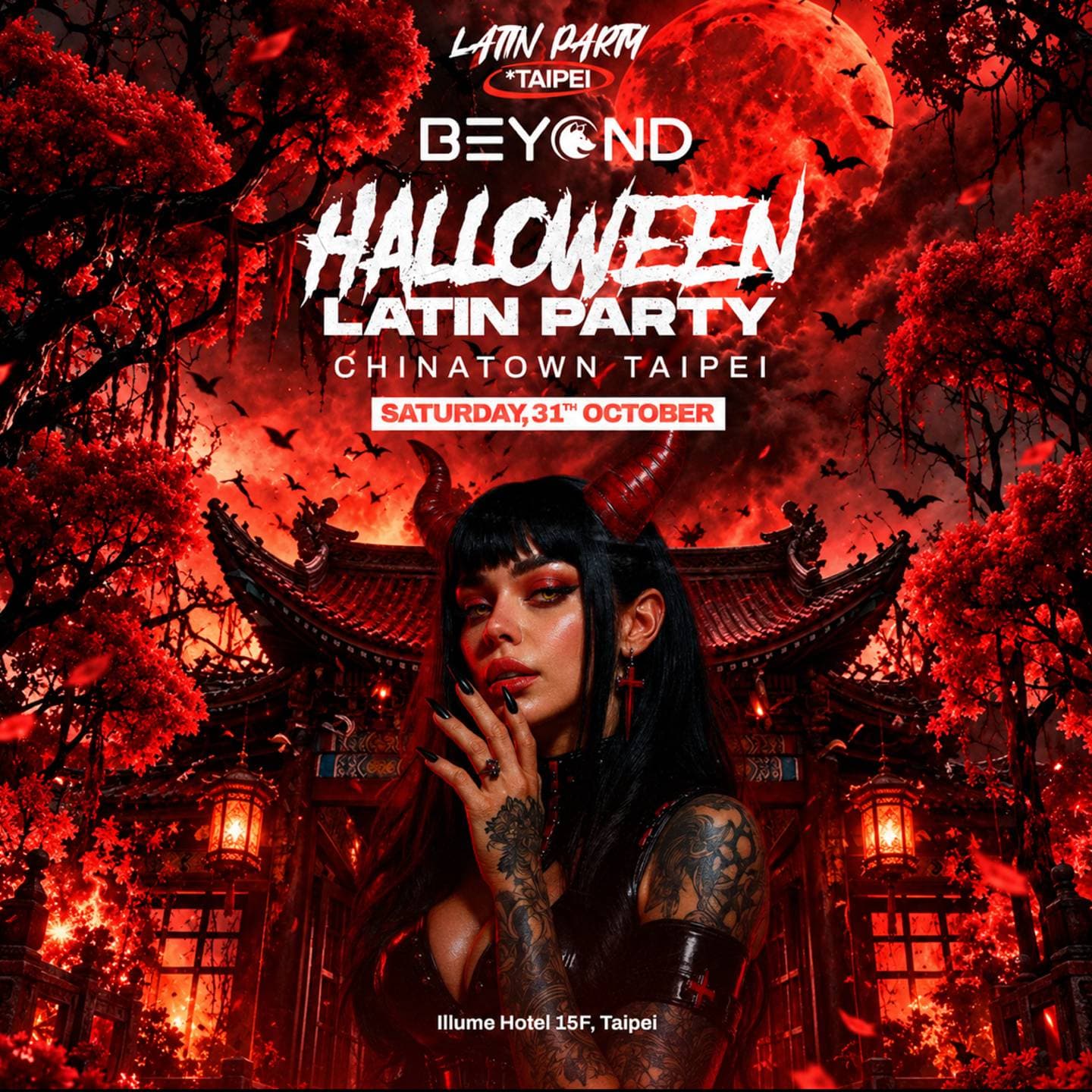Halloween Latin Party: Chinatown Edition flyer