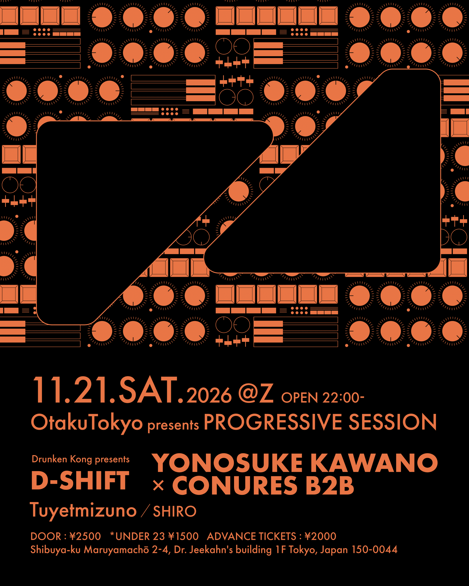 OtakuTokyo presents PROGRESSIVE SESSION flyer