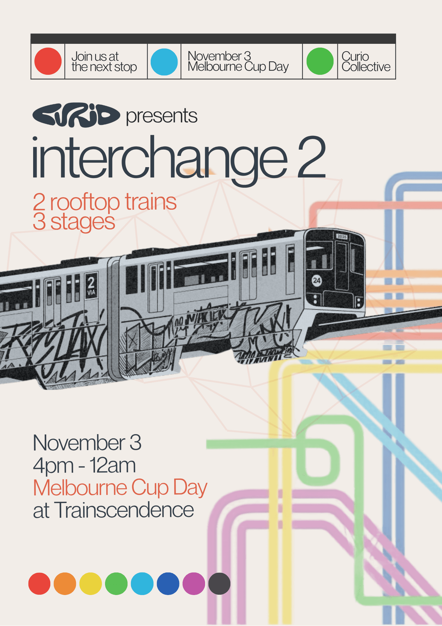 PUBLIC HOLIDAY TRAIN PARTY: Curio Collective flyer - image 2 of 3