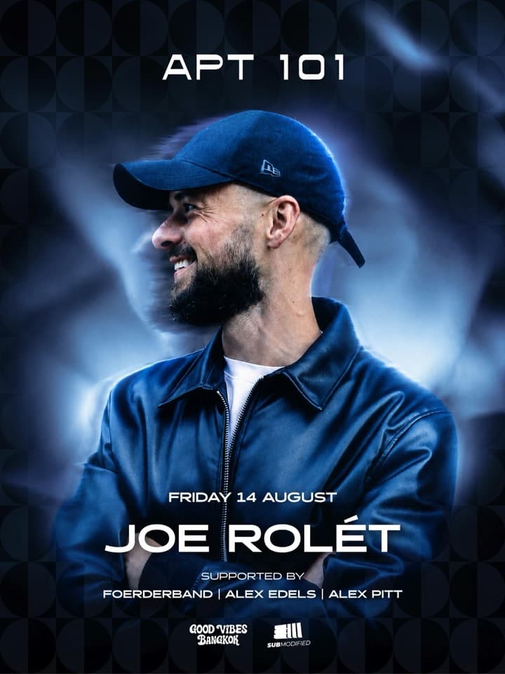 DJ Joe Rolet at APT101 flyer