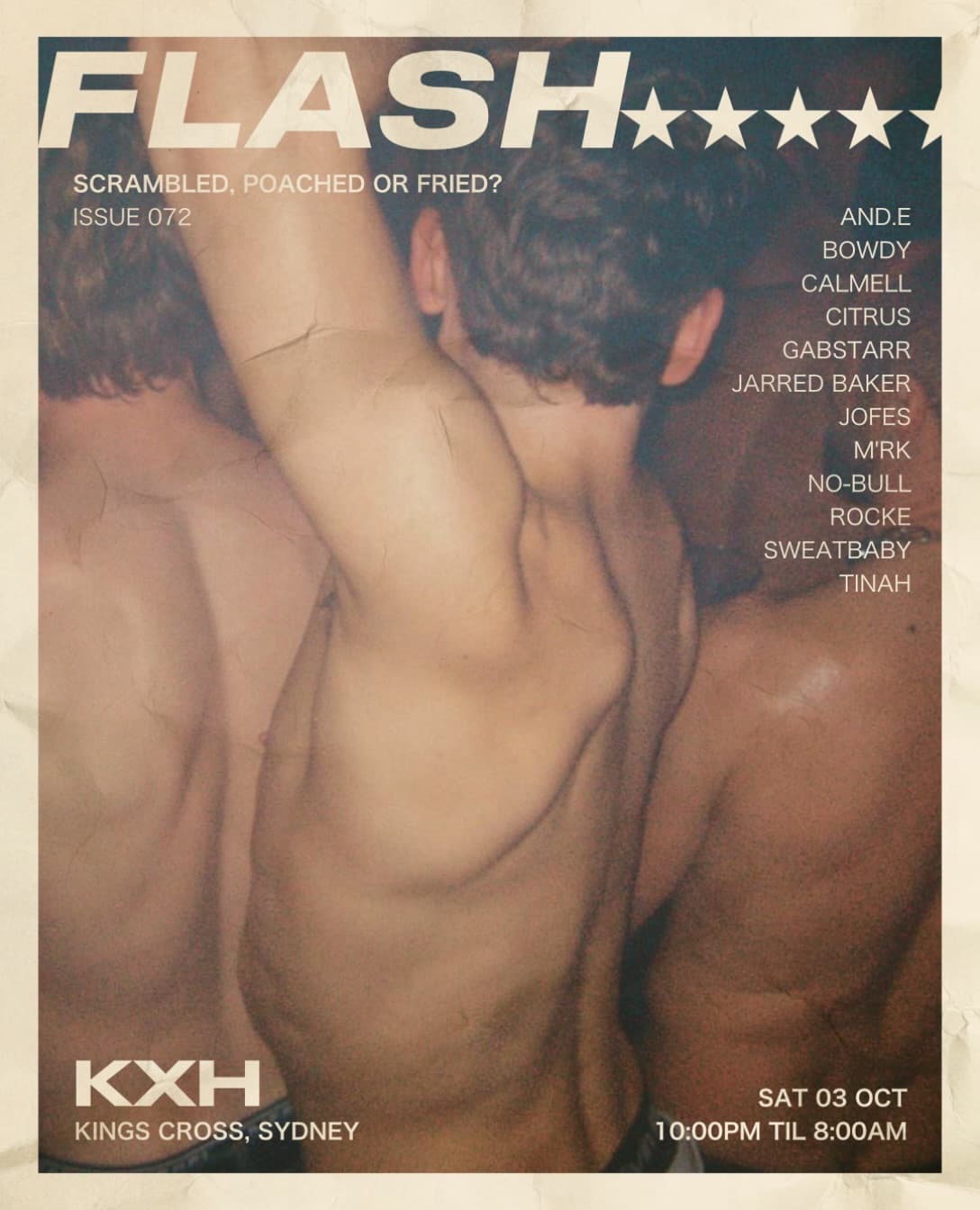 FLASH★ SYDNEY [ISSUE: 072 - OCT LONG WEEKEND] flyer