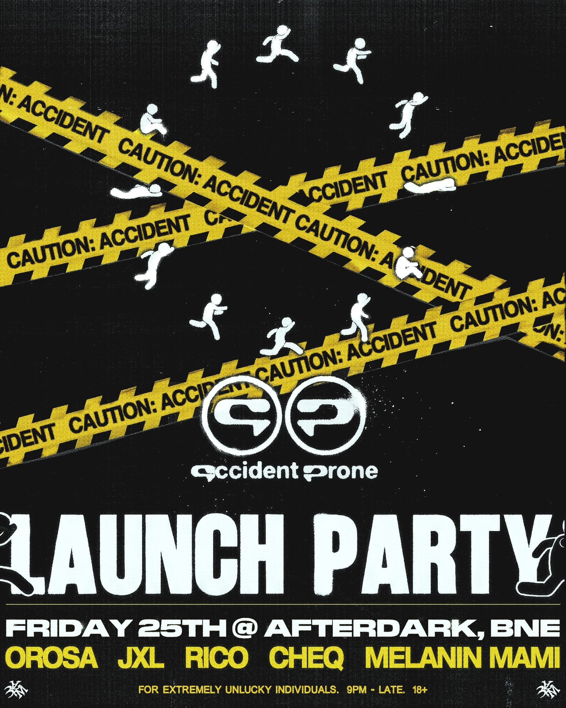 Accident Prone Official Launch Party flyer