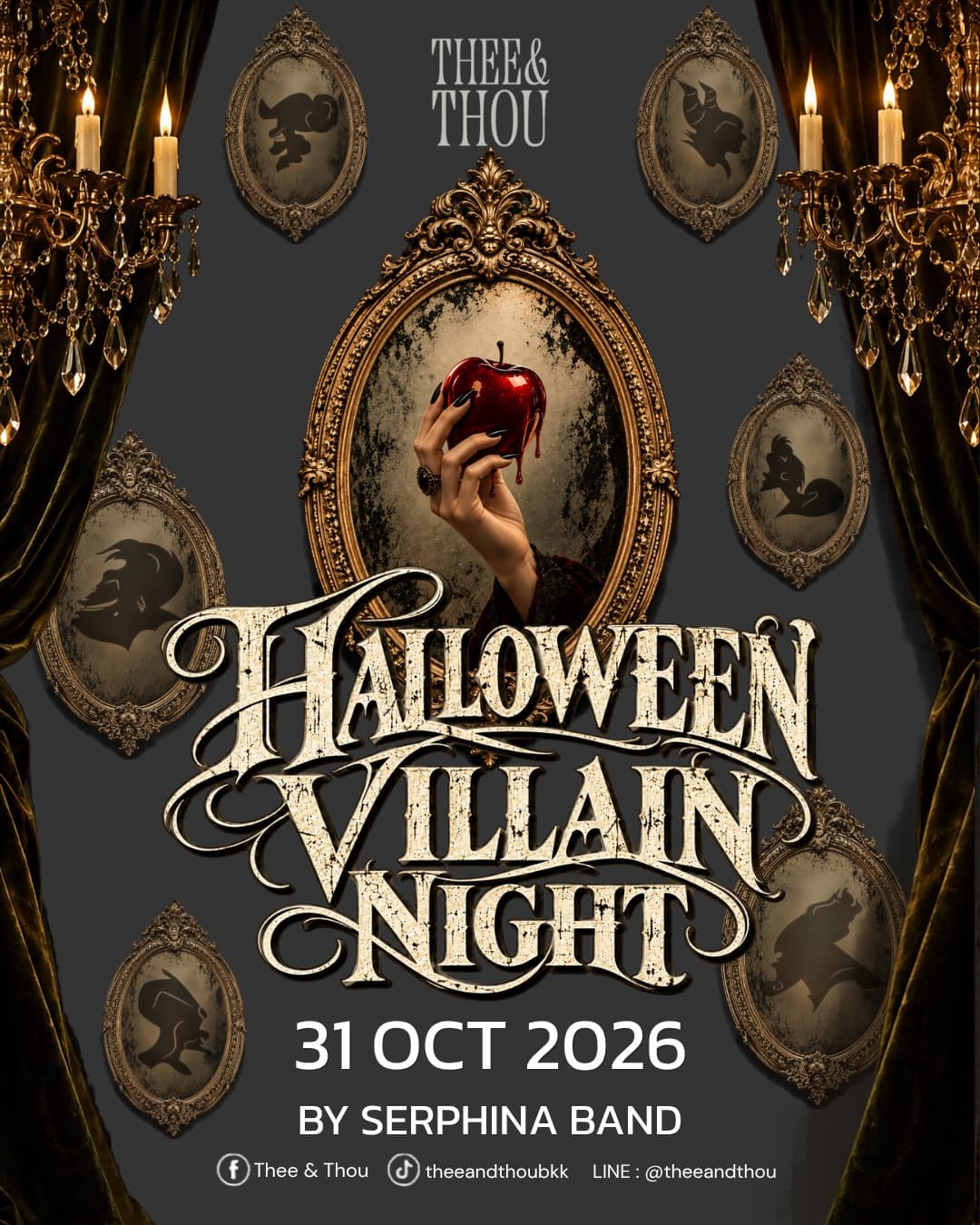 HALLOWEEN VILLAIN NIGHT flyer