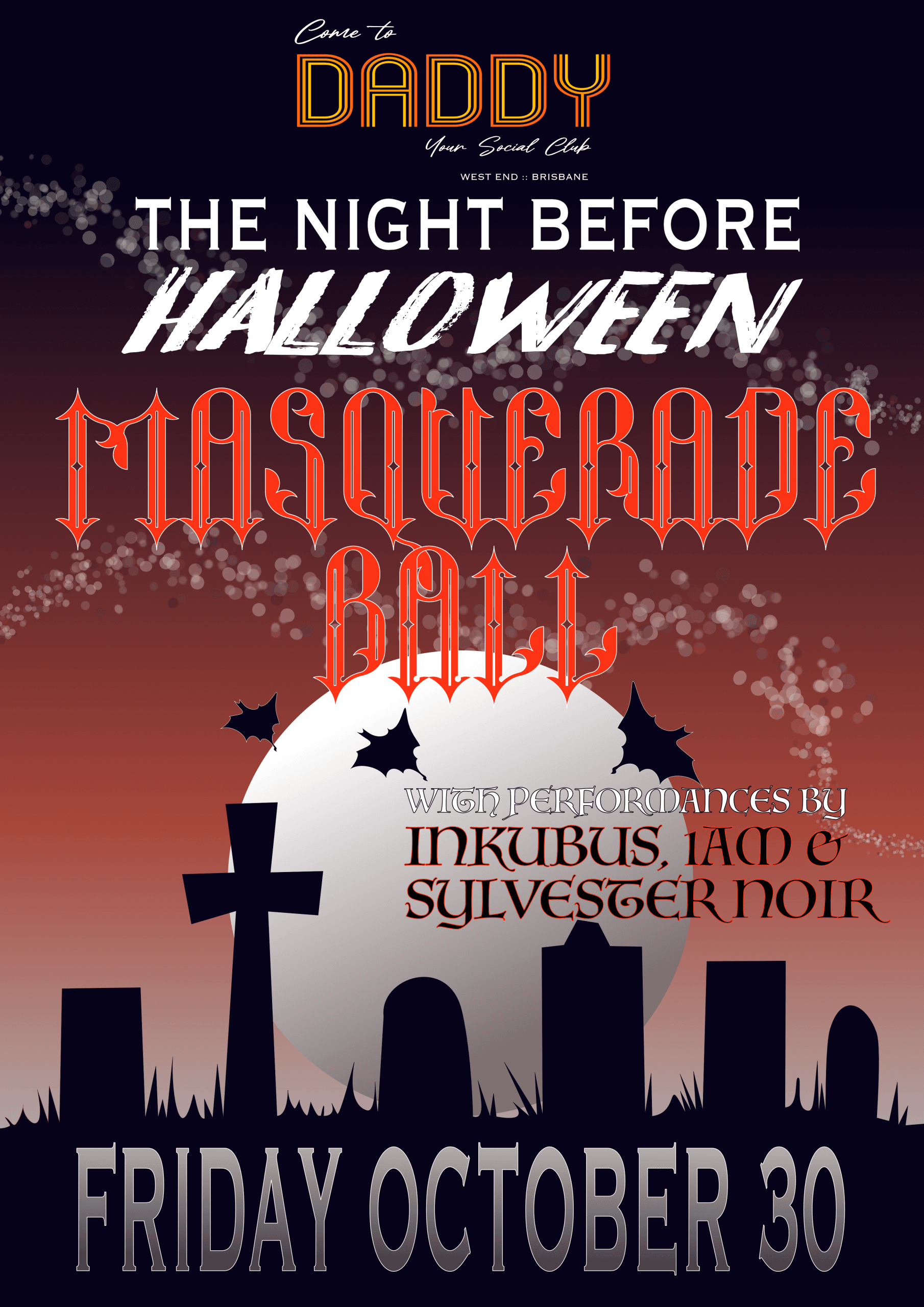 The Night Before Halloween Masquerade Ball flyer