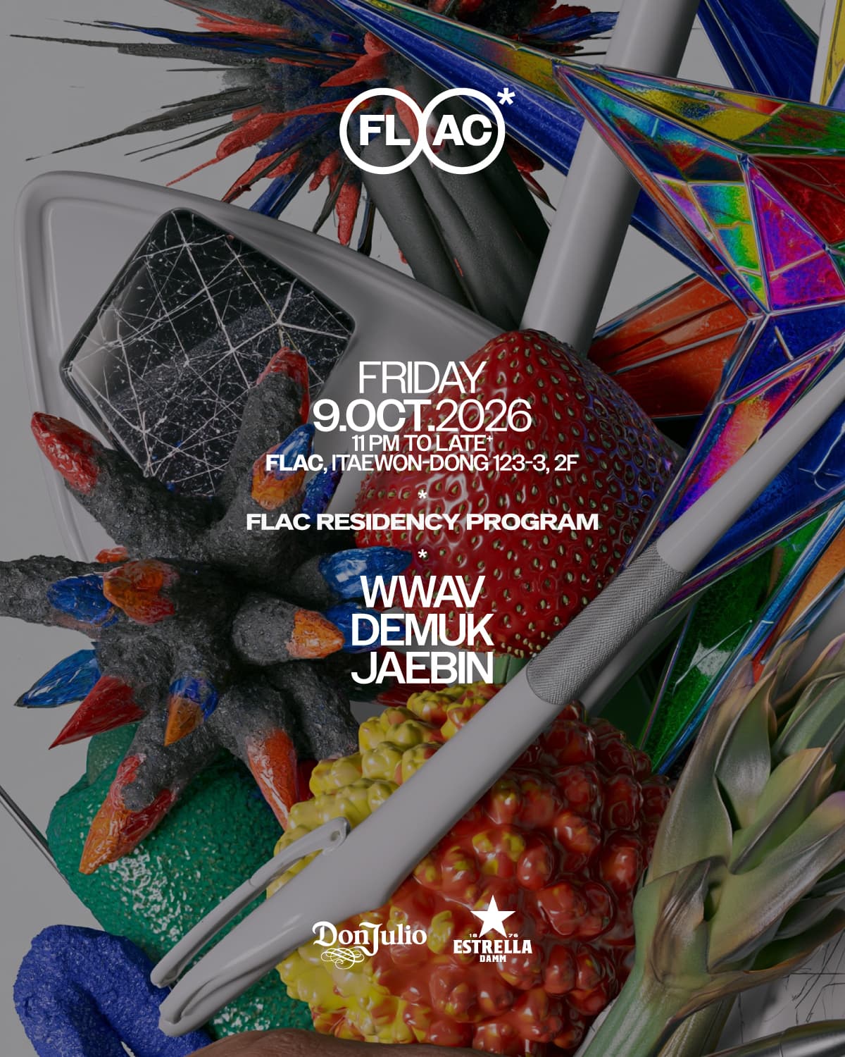 Flac: Residency Program flyer