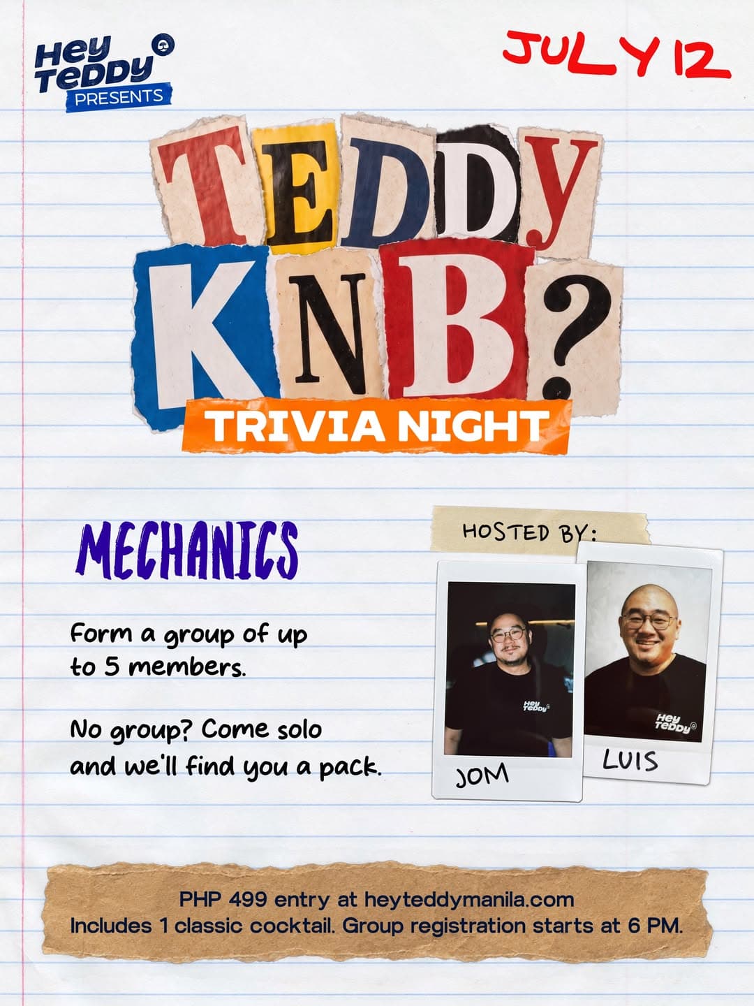 Teddy K N B flyer