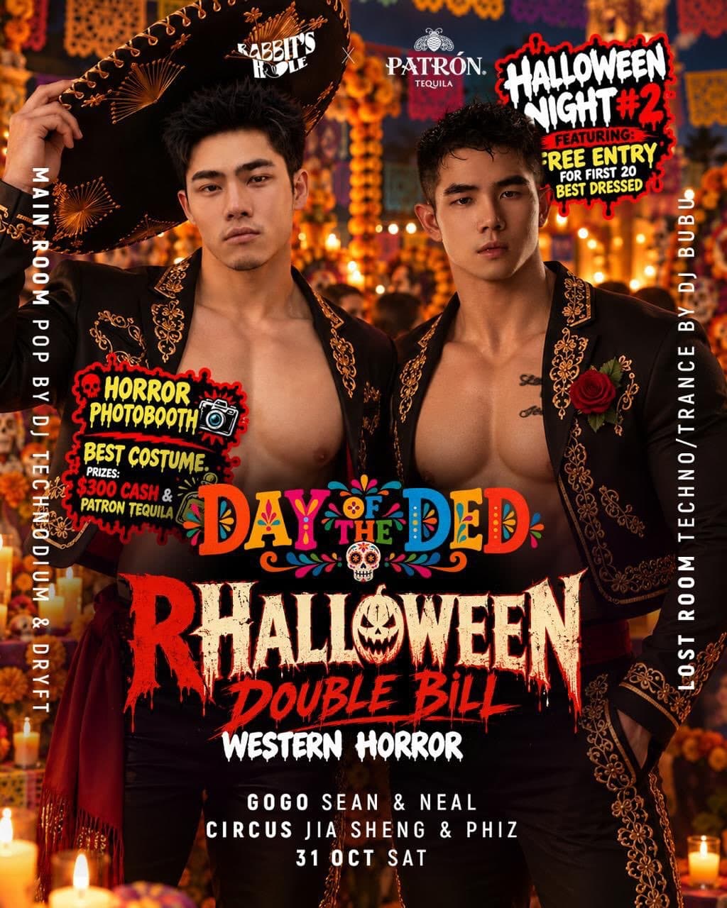 Halloween at Rabbit's Hole flyer