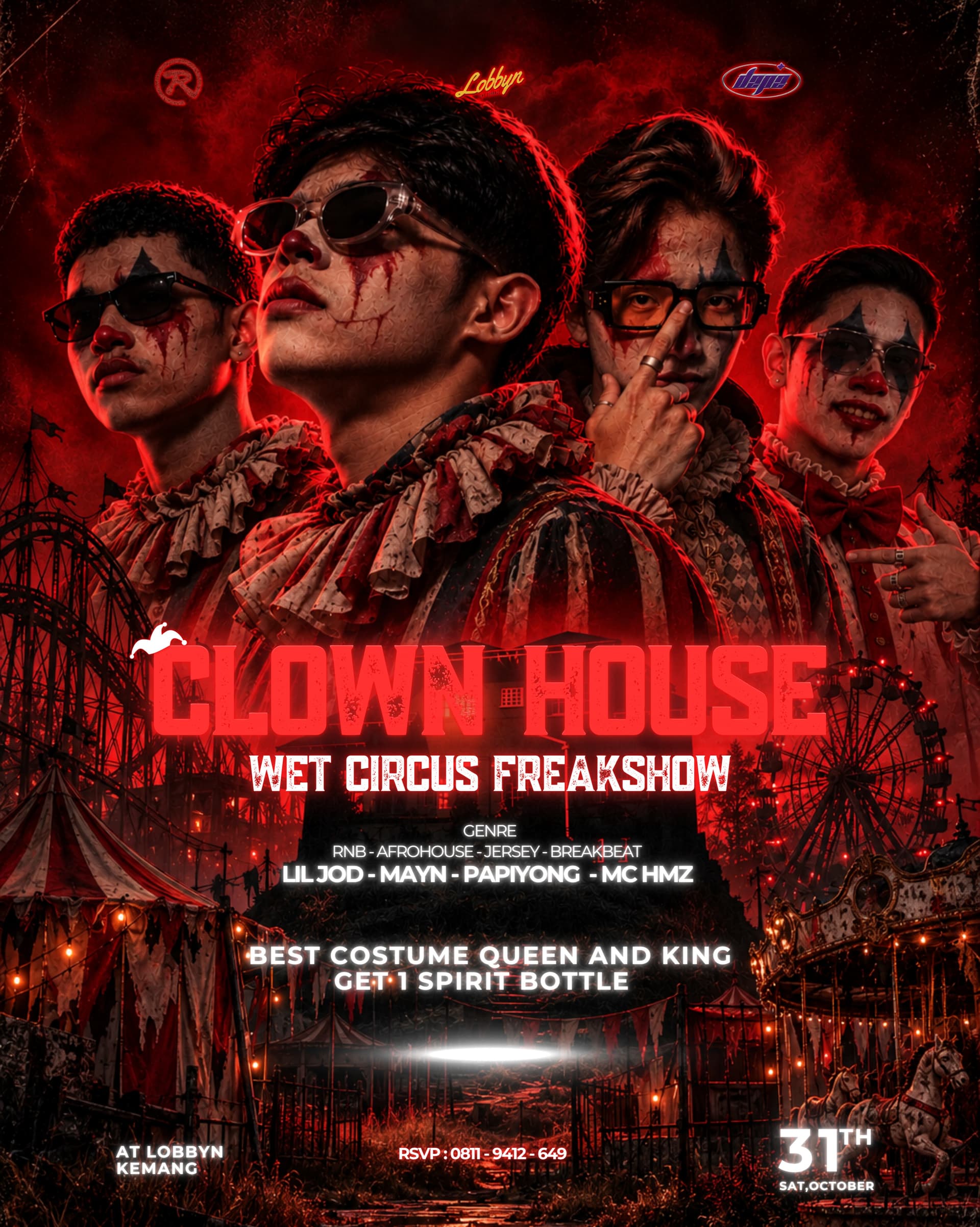 CLOWN HOUSE: WET CIRCUS FREAKSHOW flyer