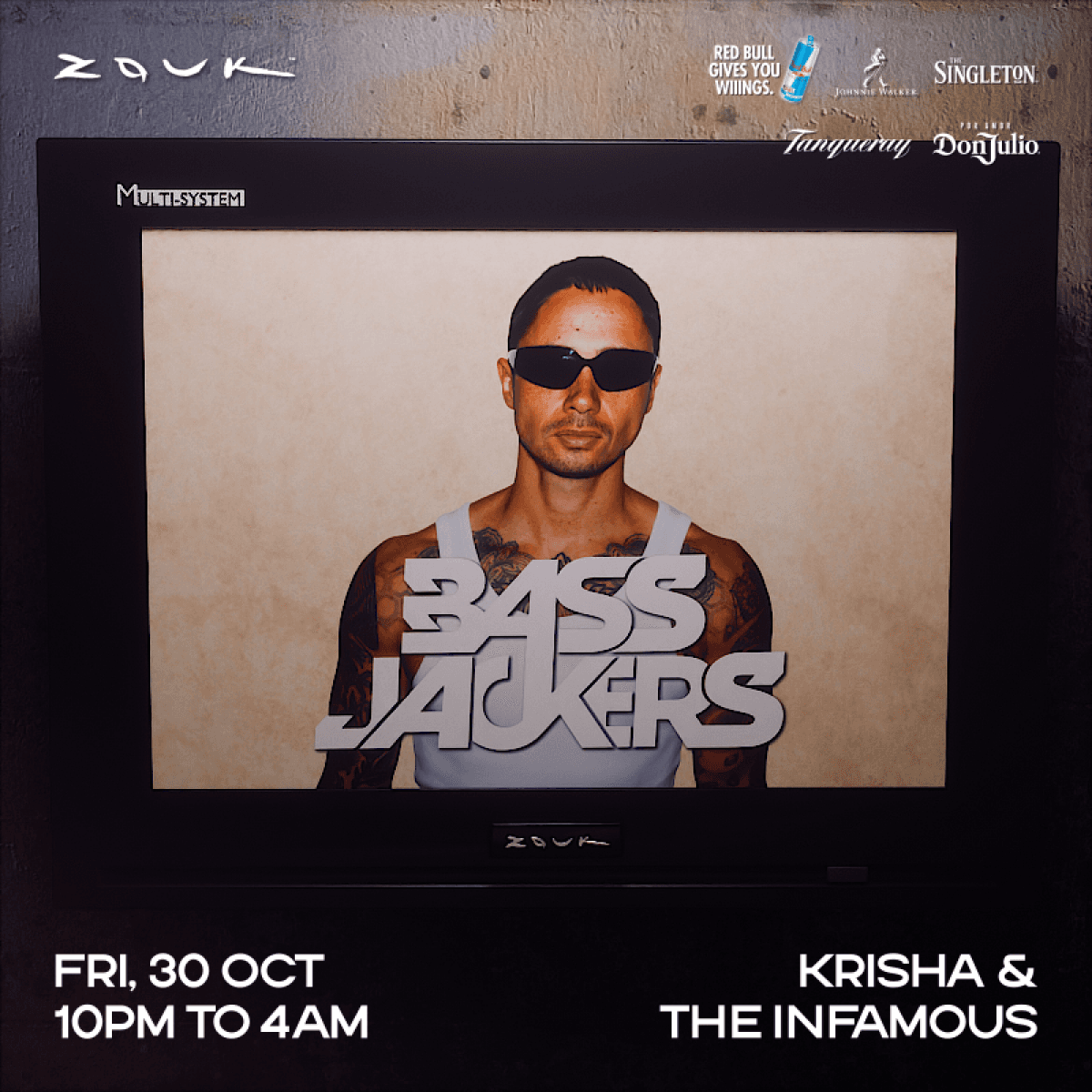 HALLOWEEN WITH BASSJACKERS flyer