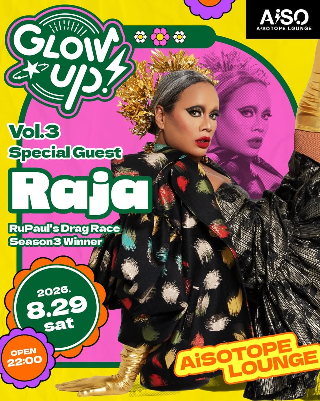 GLOW UP! Vol.3 flyer