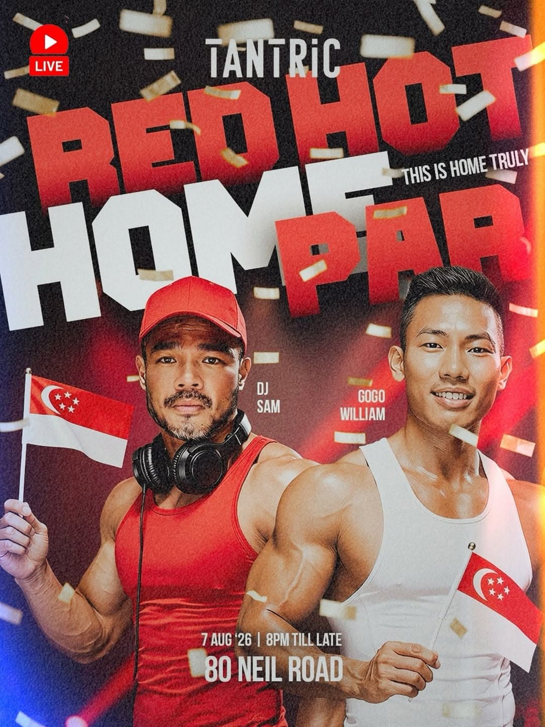 Tantric: Red Hot Homepar flyer