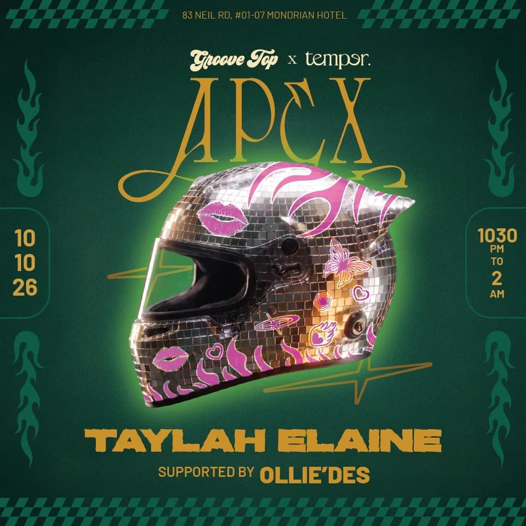 GrooveTop x Temper present Taylah Elaine flyer