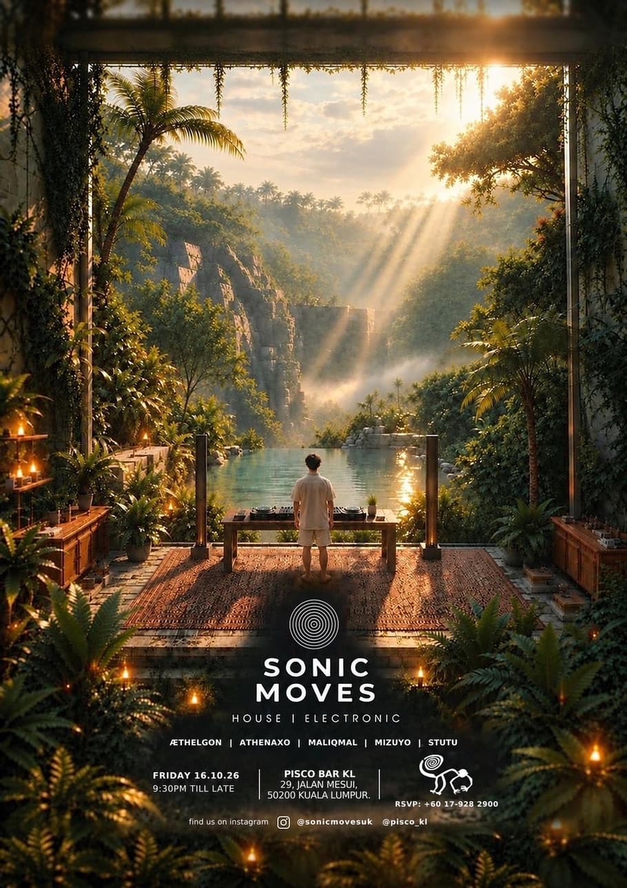 SONIC MOVES flyer