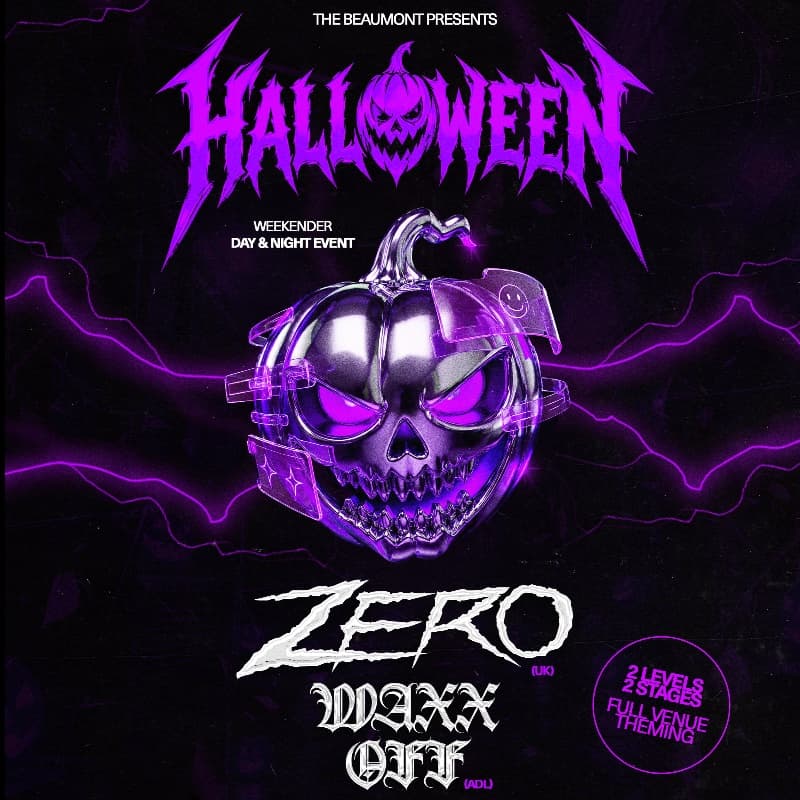 HALLOWEEN with ZERO (UK) & WAXX OFF flyer - image 3 of 3