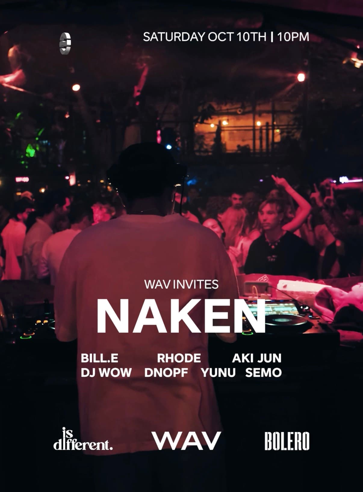 WAV INVITES: NAKEN flyer