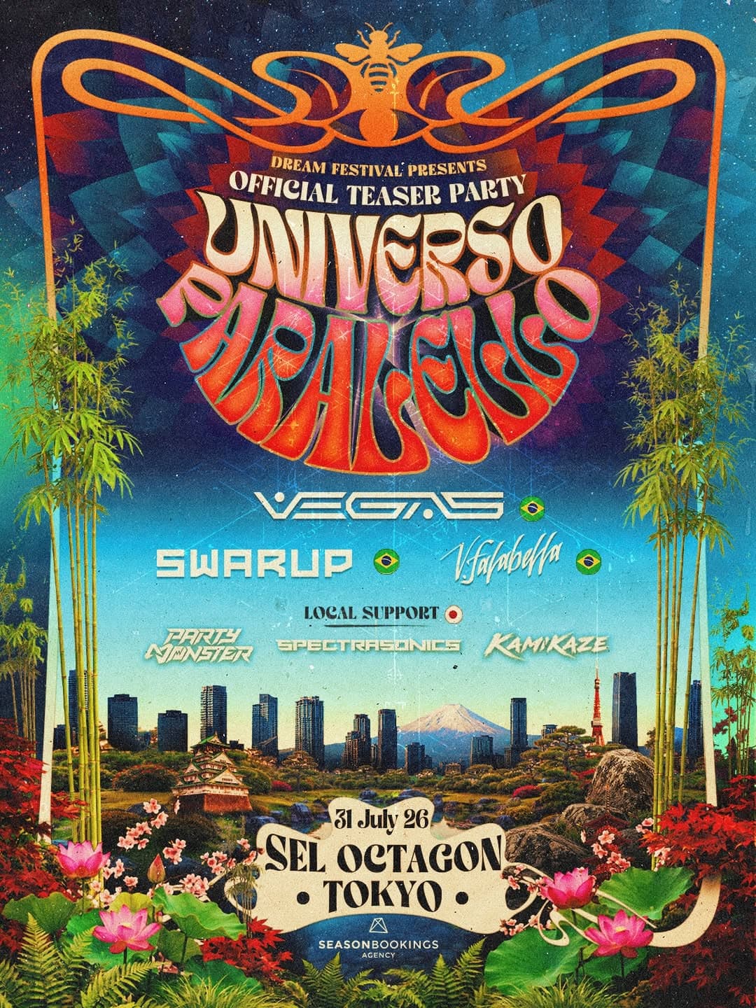 Universo Paralello Japan Tokyo Show flyer