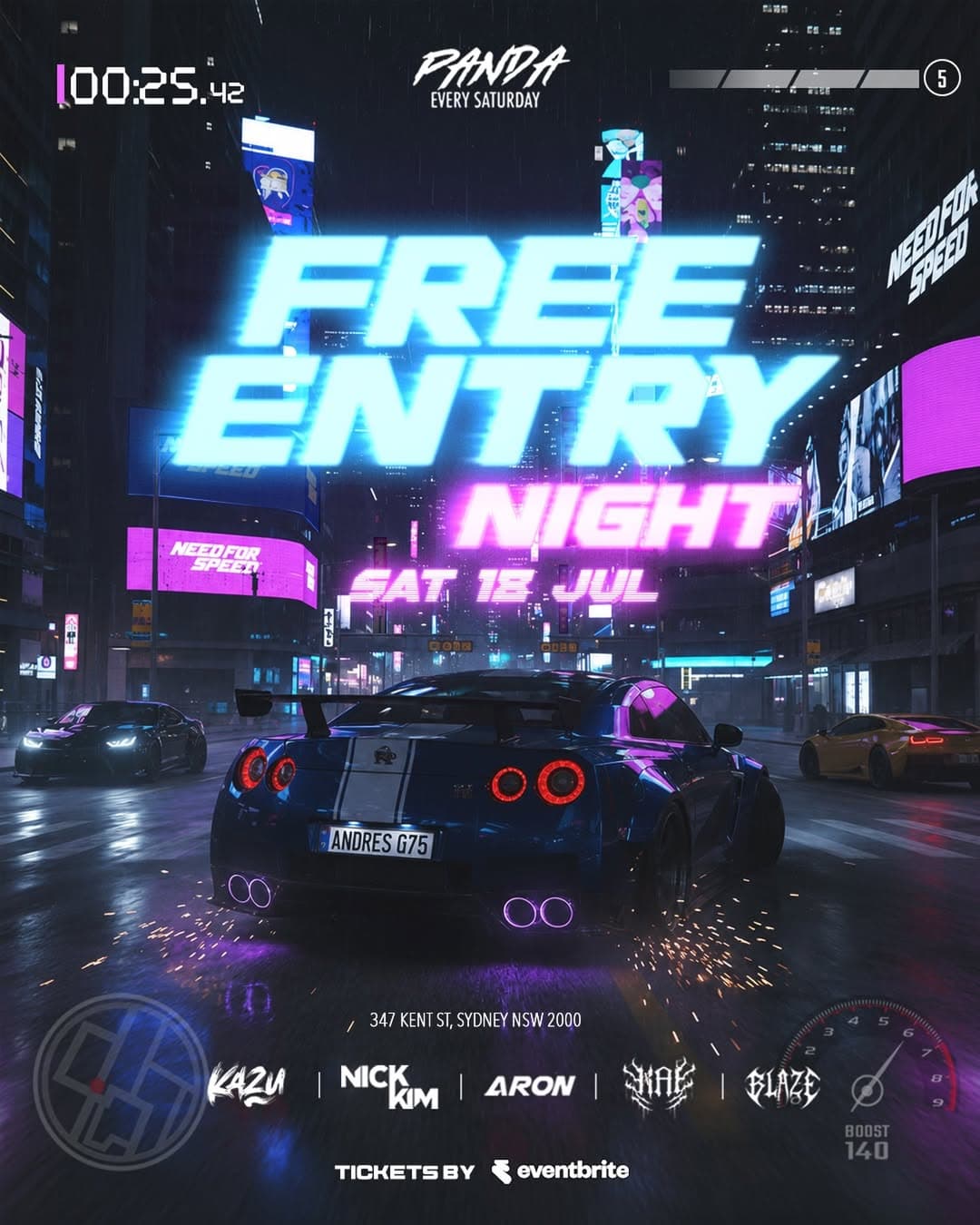 PANDA SATURDAYS flyer