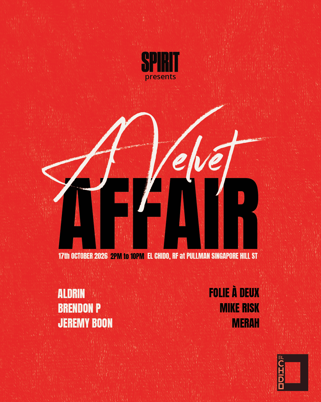 A Velvet Affair flyer