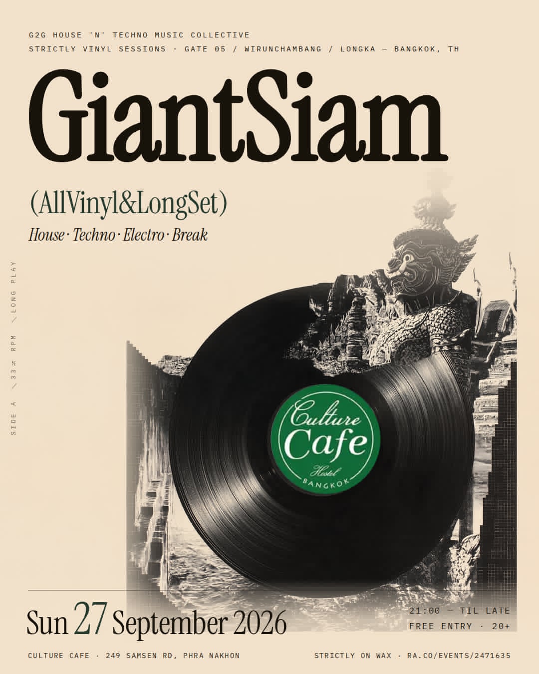 G2G House'n'Techno Music Collective presents - Giantsiam flyer