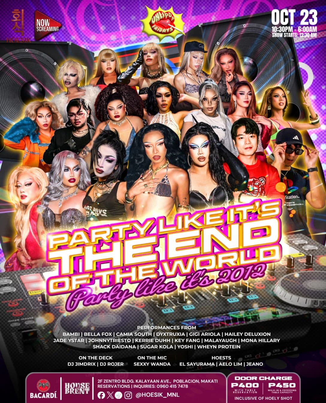 Party Like It's The End of The World flyer