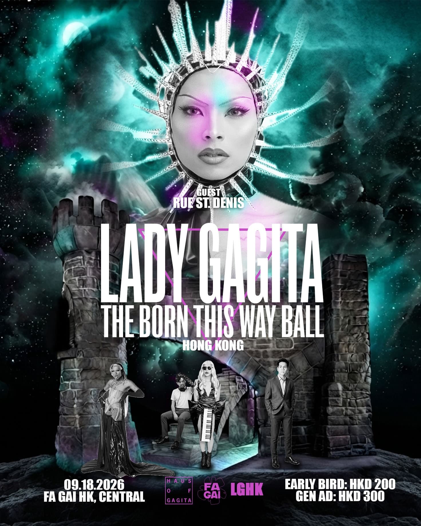 Lady Gagita: Born This Way Ball Hong Kong flyer - image 2 of 4