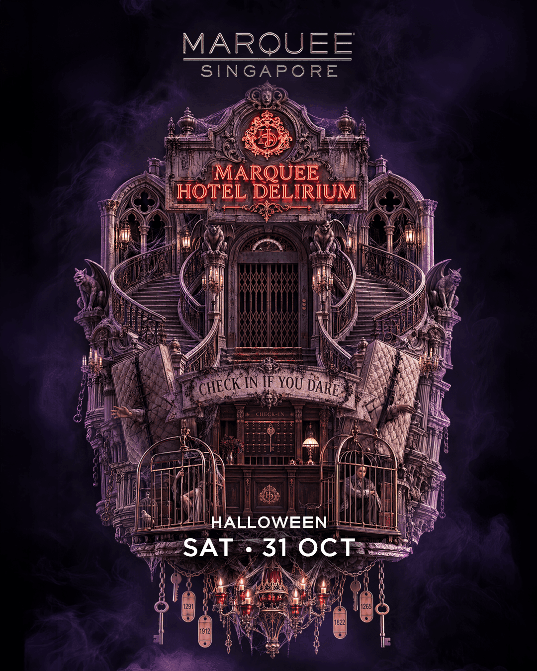 HOTEL DELIRIUM - Halloween at Marquee Singapore flyer