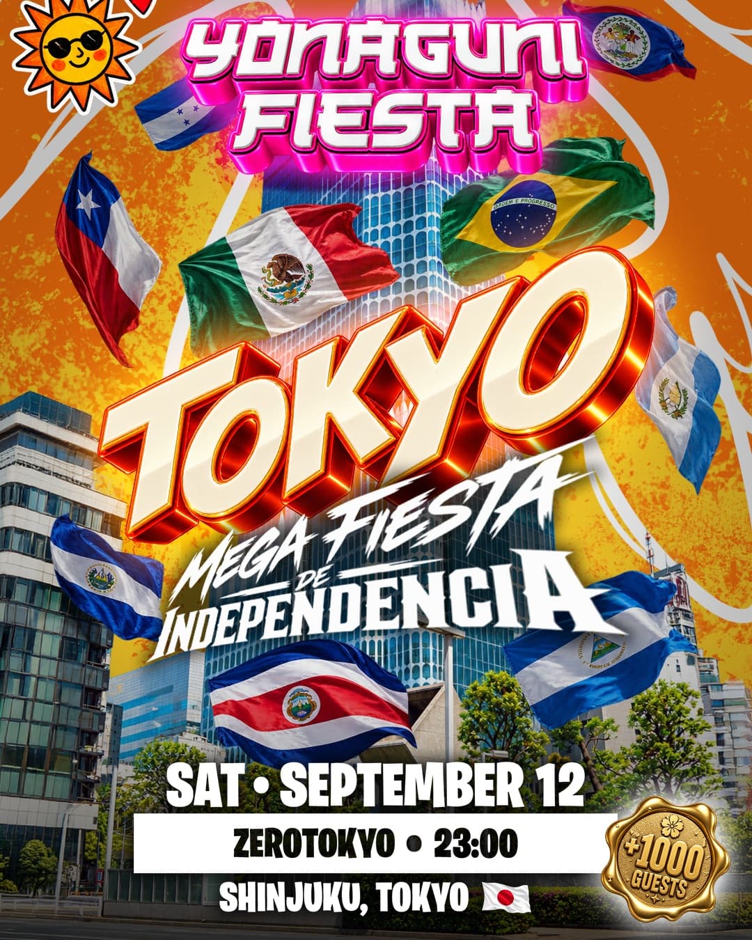 YONAGUNI FIESTA - Latin American Independence Edition flyer