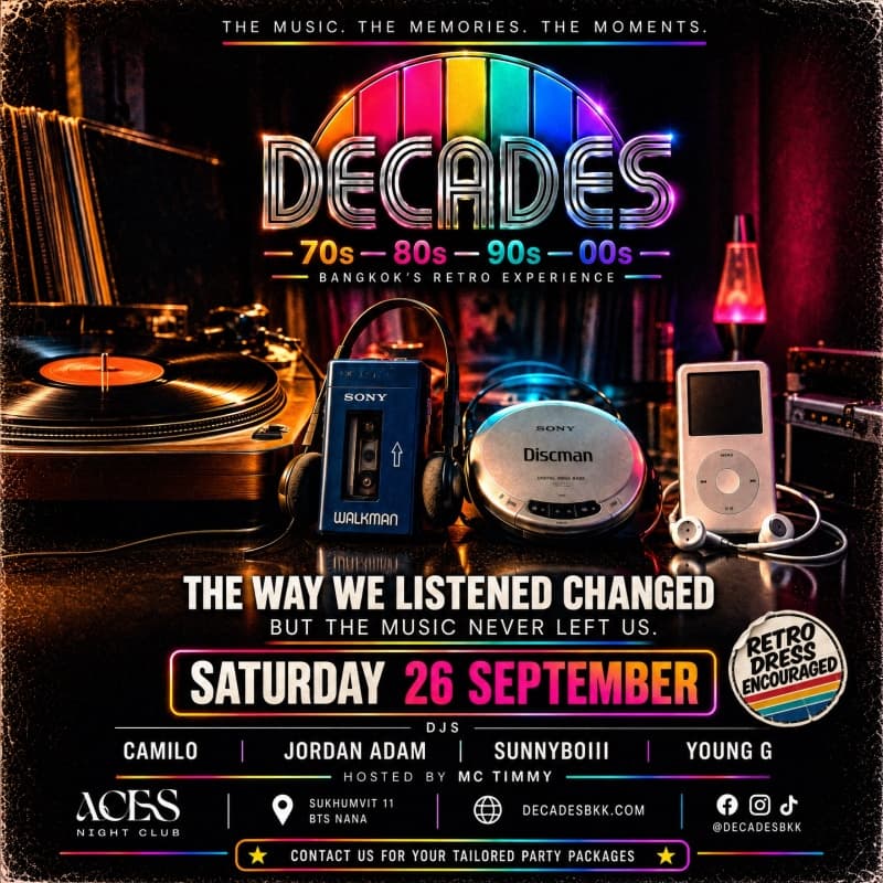 Press play on four decades flyer
