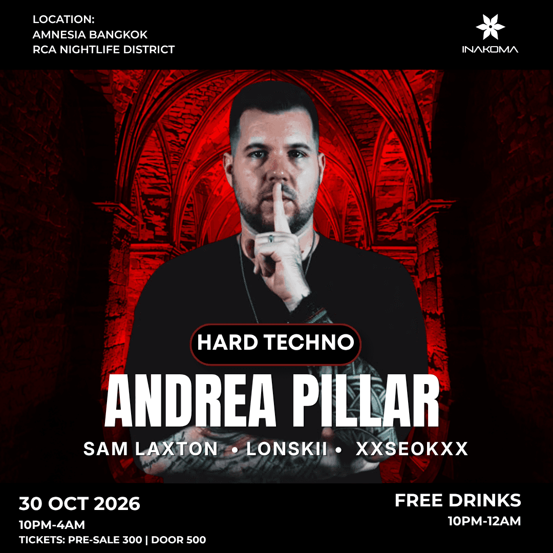 INAKOMA Hard Techno: Andrea Pillar flyer