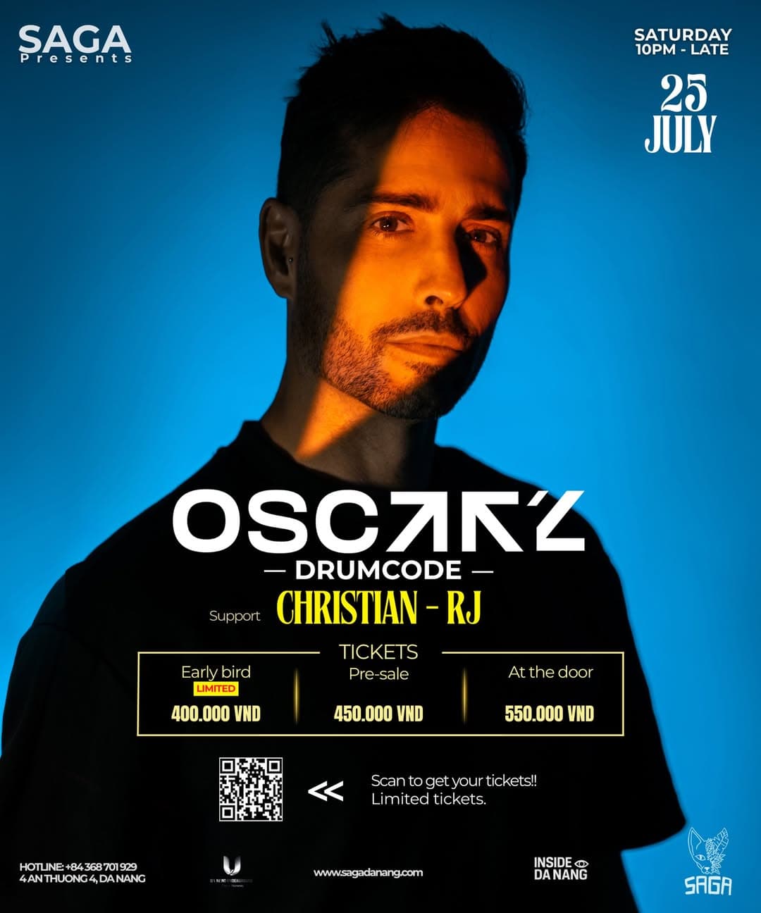 SAGA PRESENTS: OSCAR L flyer