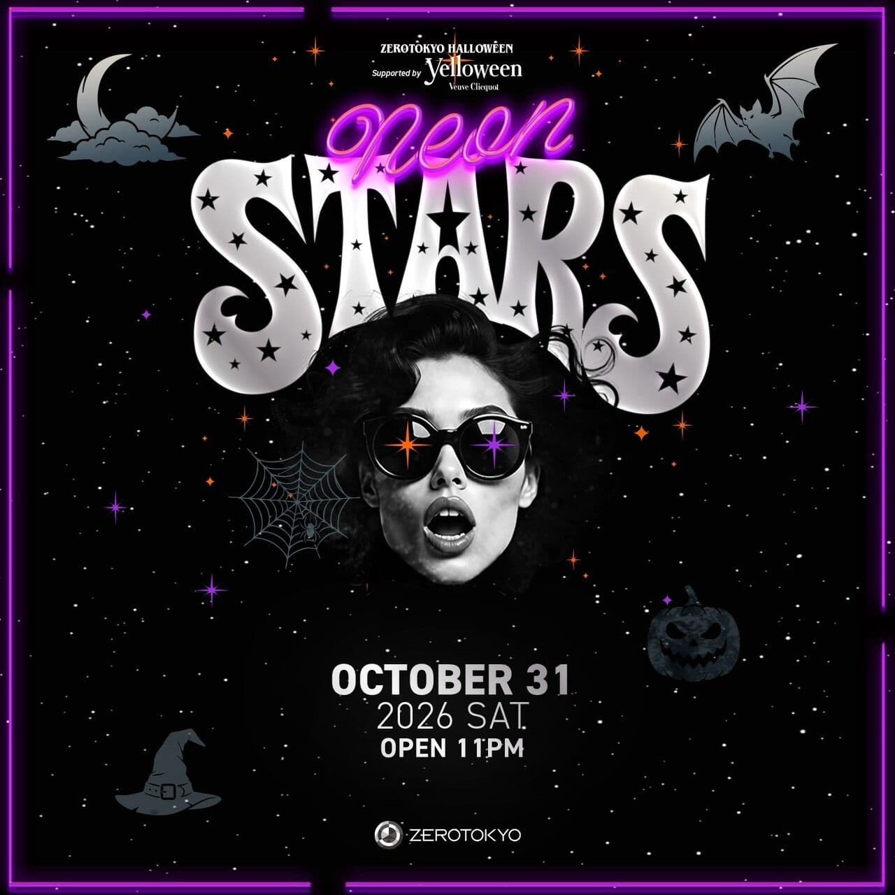 ZEROTOKYO Halloween Day 2: Neon Stars flyer